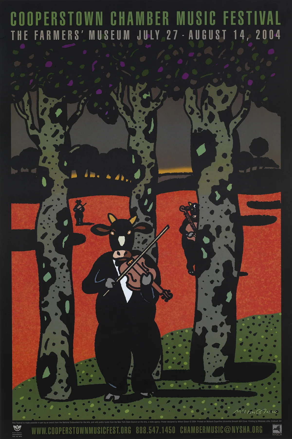 Milton Glaser Posters — Cooperstown Summer Music Festival